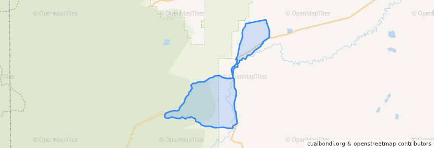 Mapa de ubicacion de Woods Landing-Jelm.