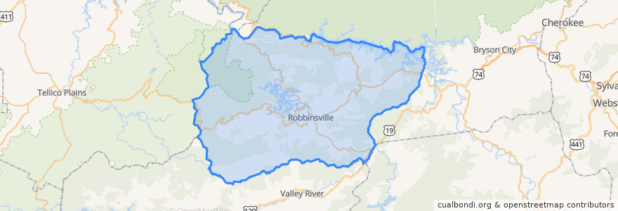 Mapa de ubicacion de Graham County.