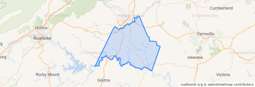 Mapa de ubicacion de Campbell County.