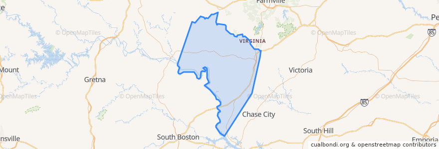 Mapa de ubicacion de Charlotte County.