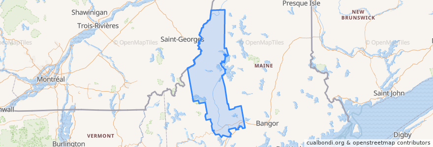 Mapa de ubicacion de Somerset County.