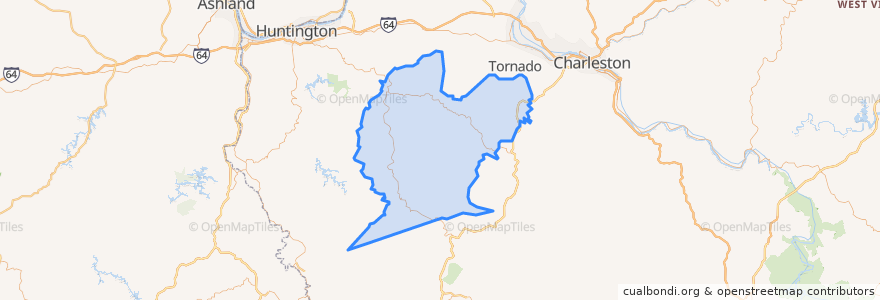 Mapa de ubicacion de Lincoln County.