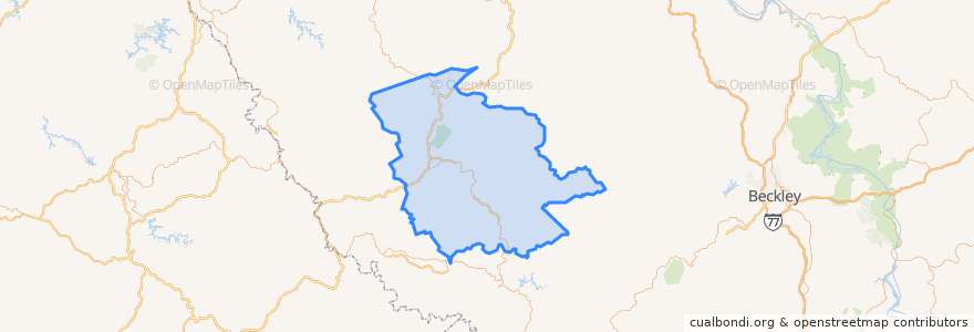 Mapa de ubicacion de Logan County.