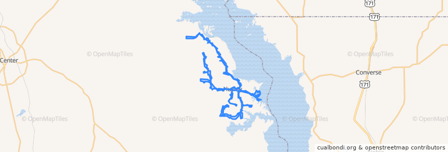 Mapa de ubicacion de Huxley.