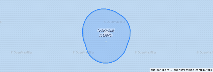 Mapa de ubicacion de Norfolkinsel.