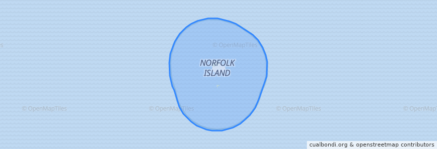Mapa de ubicacion de Norfolk Island.