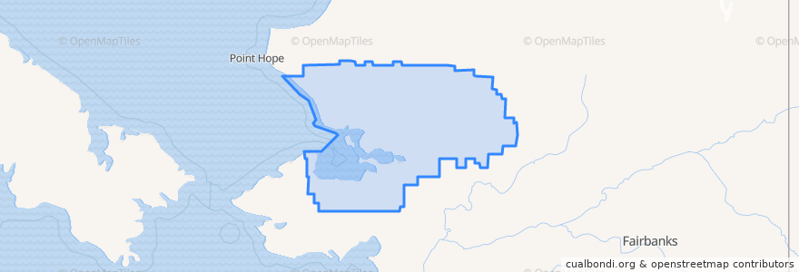 Mapa de ubicacion de Northwest Arctic.