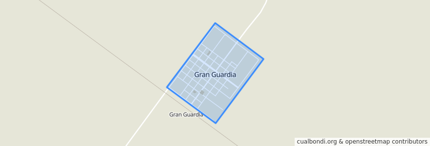 Mapa de ubicacion de Gran Guardia.