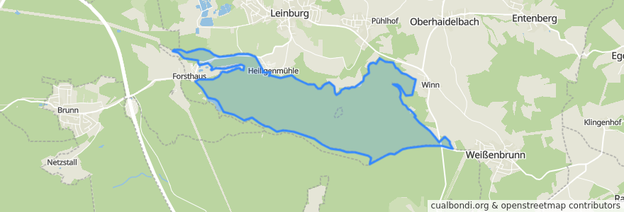 Mapa de ubicacion de Leinburg.