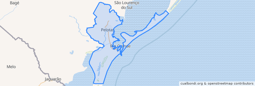 Mapa de ubicacion de Aglomeração Urbana do Sul.