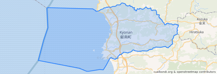 Mapa de ubicacion de 鋸南町.