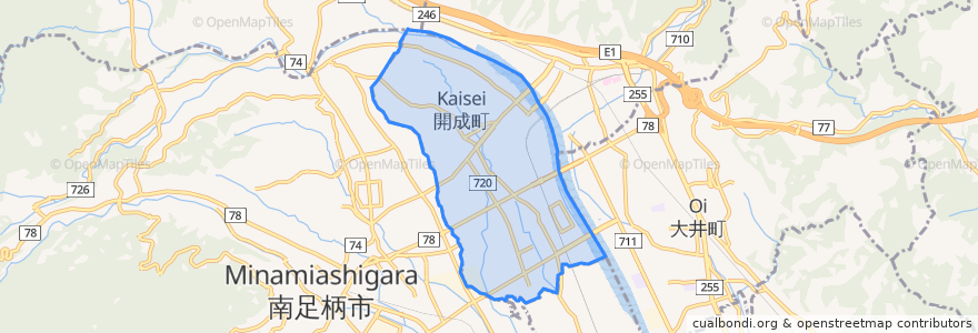Mapa de ubicacion de Кайсэй.