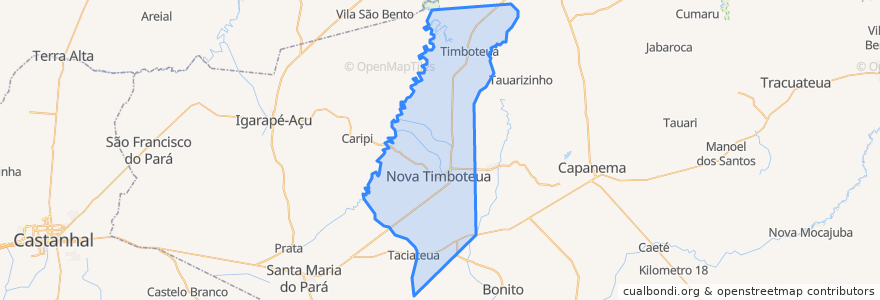 Mapa de ubicacion de Nova Timboteua.