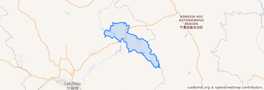 Mapa de ubicacion de 平川区.