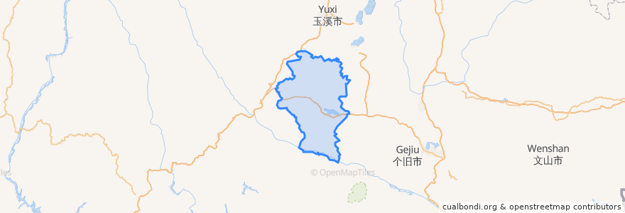 Mapa de ubicacion de Shiping County.