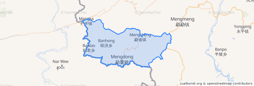 Mapa de ubicacion de 沧源佤族自治县.