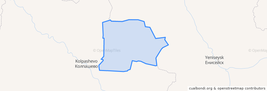 Mapa de ubicacion de Upper Ket region.