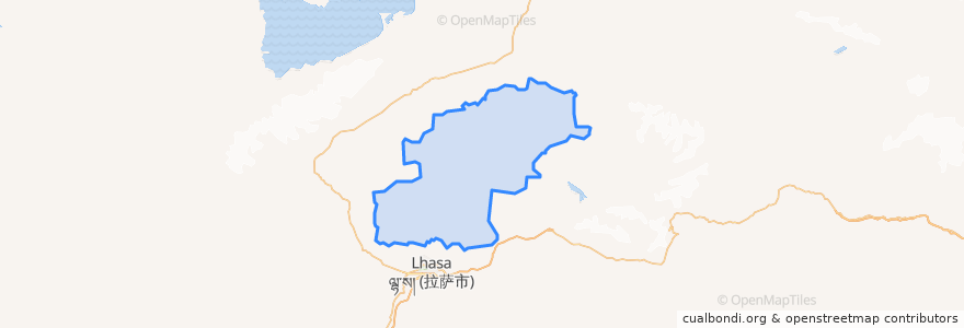 Mapa de ubicacion de 林周县 ལྷུན་གྲུབ་རྫོང.