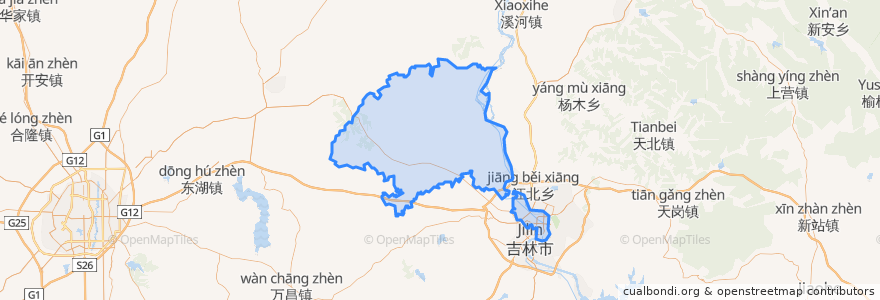 Mapa de ubicacion de 昌邑区.