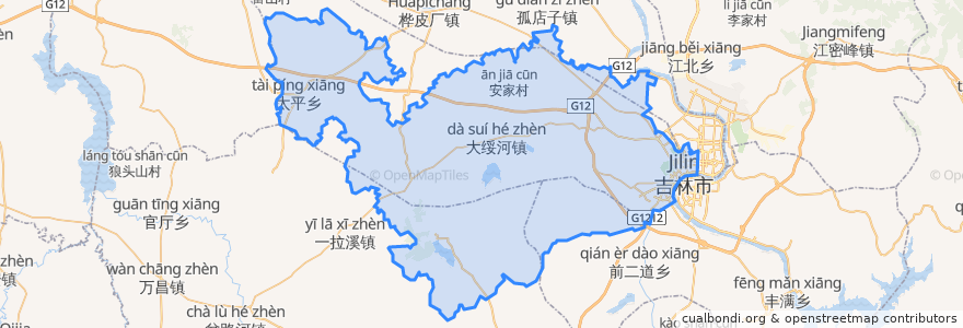 Mapa de ubicacion de 船营区.