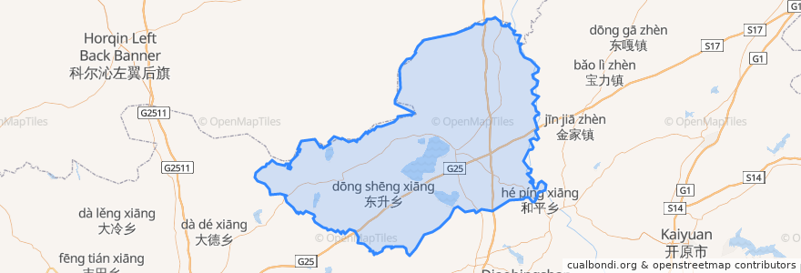 Mapa de ubicacion de 康平县.