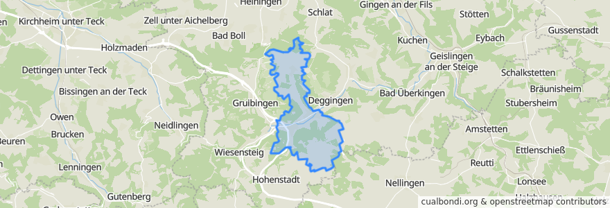 Mapa de ubicacion de Bad Ditzenbach.