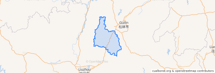 Mapa de ubicacion de 永福县.