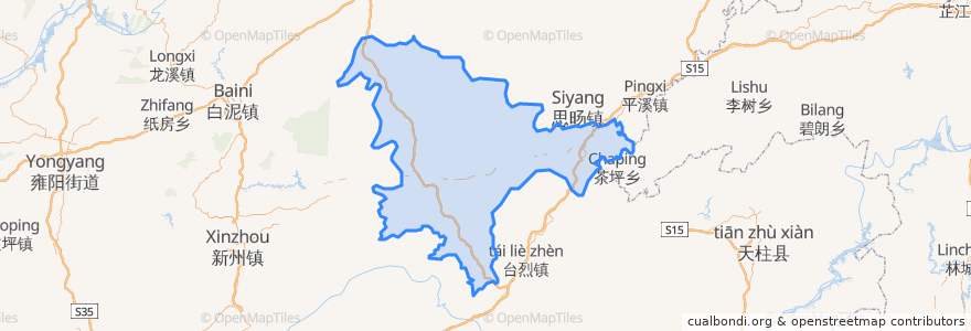 Mapa de ubicacion de Zhenyuan.