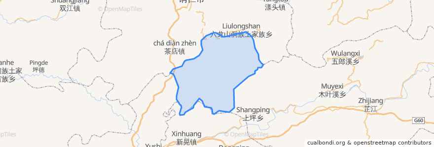 Mapa de ubicacion de 万山区.