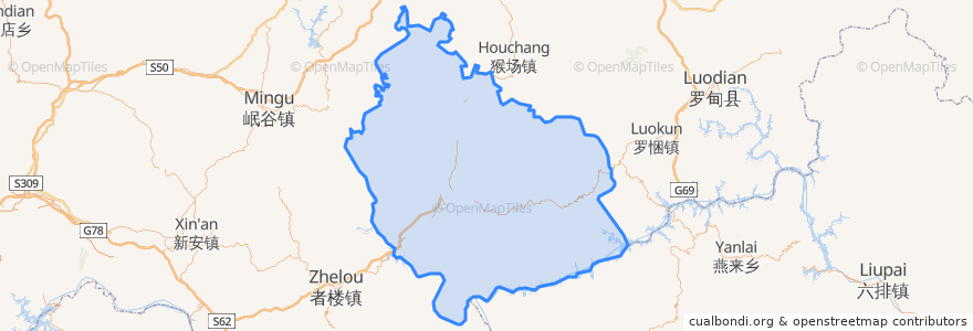 Mapa de ubicacion de 望谟县.