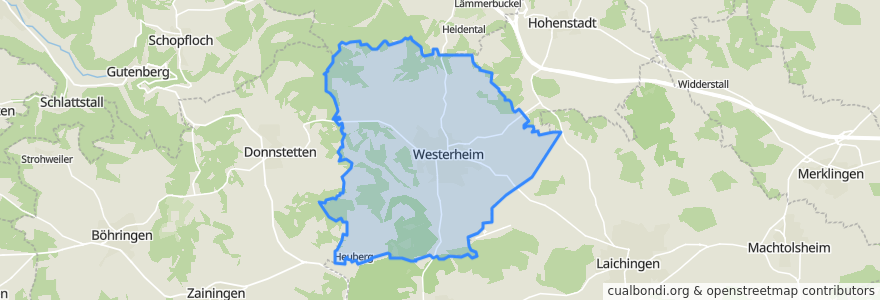 Mapa de ubicacion de Westerheim.