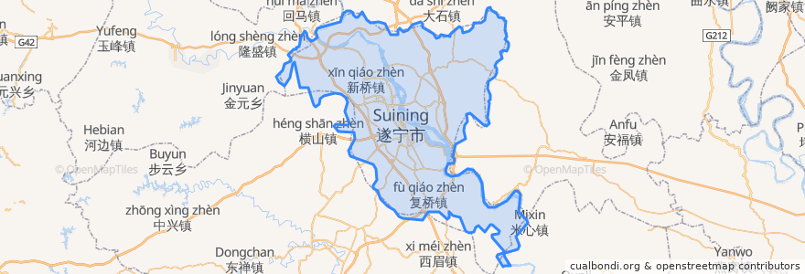 Mapa de ubicacion de Chuanshan District.