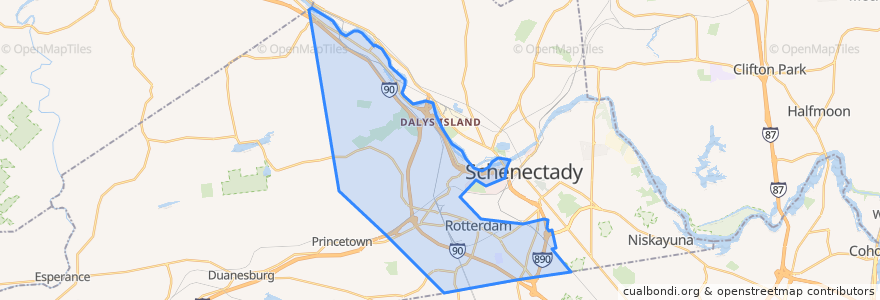 Mapa de ubicacion de Rotterdam.
