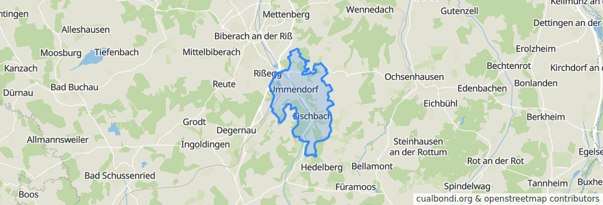 Mapa de ubicacion de Ummendorf.