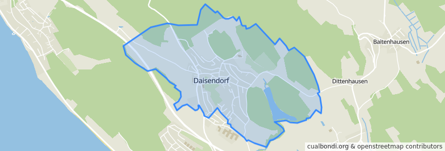 Mapa de ubicacion de Daisendorf.