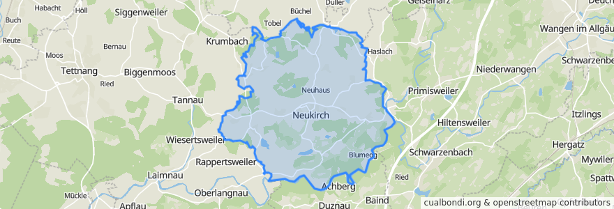 Mapa de ubicacion de Neukirch.