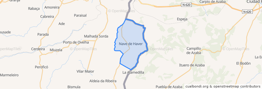 Mapa de ubicacion de Nave de Haver.