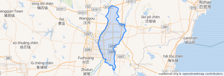 Mapa de ubicacion de 河东区.