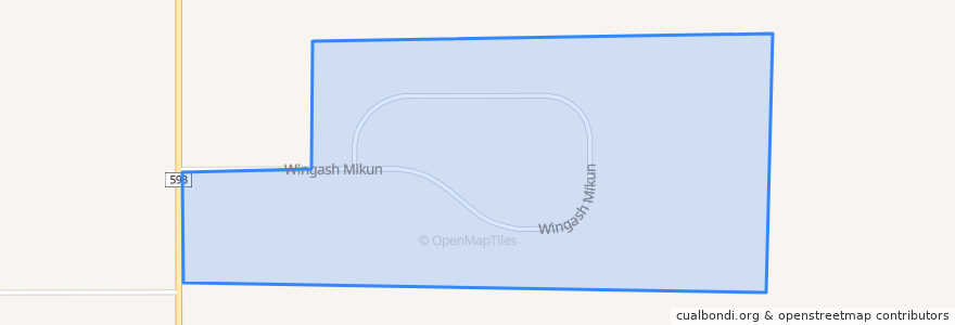 Mapa de ubicacion de Grand Traverse Reservation.