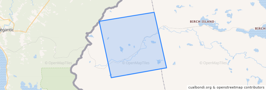 Mapa de ubicacion de Lowelltown Township.