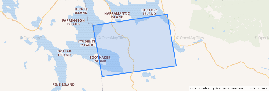 Mapa de ubicacion de Rangeley Plantation.