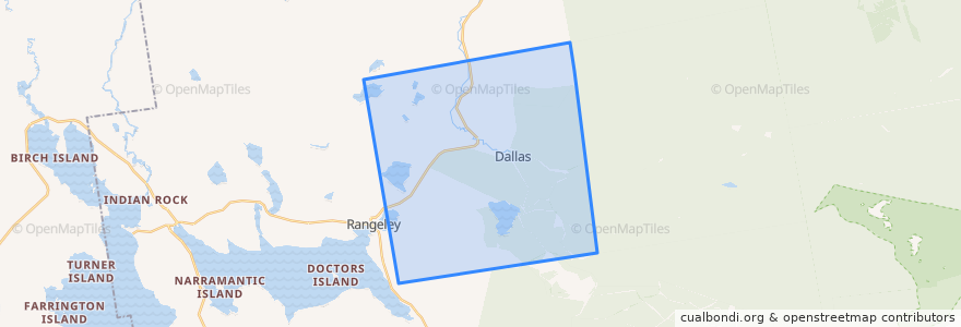 Mapa de ubicacion de Dallas Plantation.