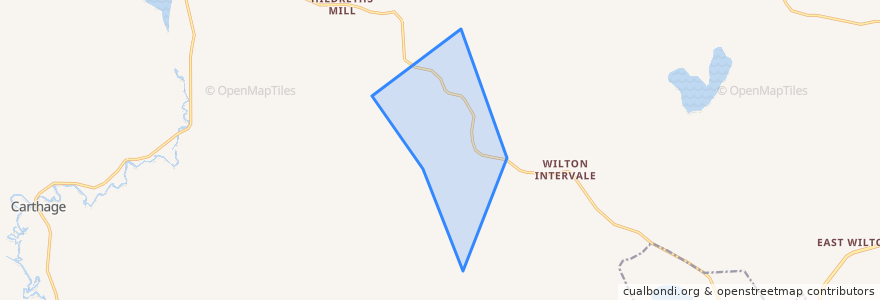 Mapa de ubicacion de Washington Township.