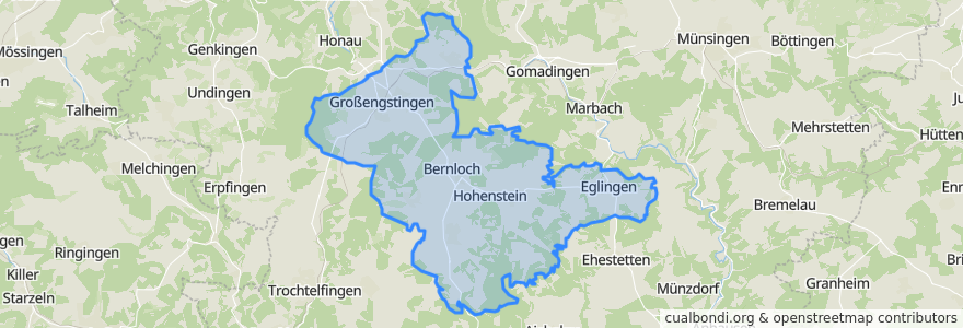 Mapa de ubicacion de Gemeindeverwaltungsverband Engstingen.