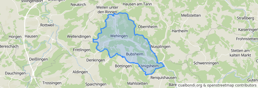 Mapa de ubicacion de Gemeindeverwaltungsverband Heuberg.