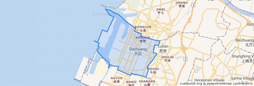 Mapa de ubicacion de 梧棲區.