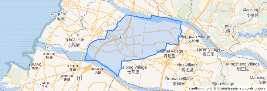 Mapa de ubicacion de 와이푸 구.