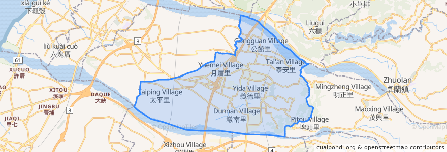 Mapa de ubicacion de 허우리 구.