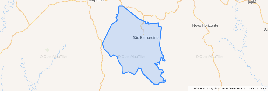 Mapa de ubicacion de São Bernardino.