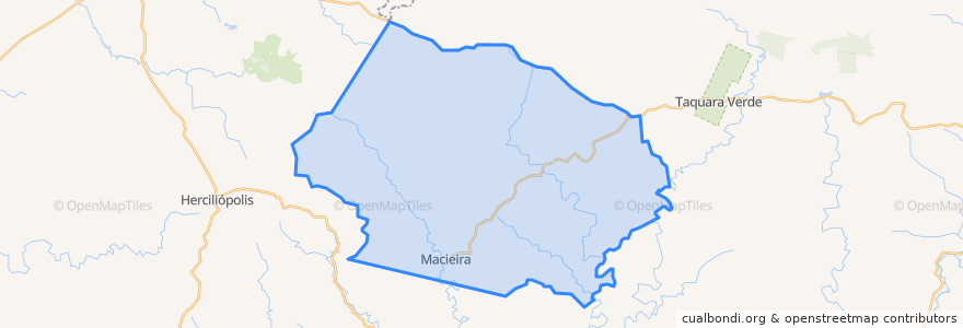 Mapa de ubicacion de Macieira.